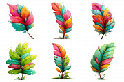 Whimsical Summer Tropical Leaf Clipa, an Illustration by Daily.Designs (Thumbnail 6 of 7)