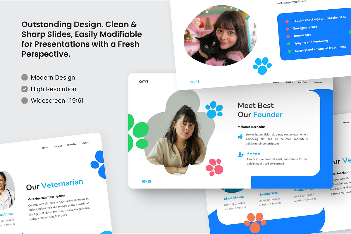 Petcare Presentation Google Slide, a Presentation Template by SquidPixey (Photo 3 of 6)