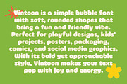 Vintoon – Playful Bubble Font, a Sans Serif Font by SNI Typeworks (Thumbnail 2 of 8)