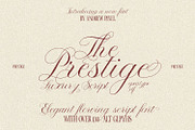 The Prestige — Luxury Script Font, a Handwritten Font by AndrewPixelType (Thumbnail 1 of 17)