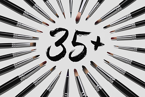 35 Fine Liner Brush Set For Procrea