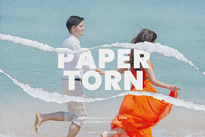 Torn Paper Photo Effect Psd