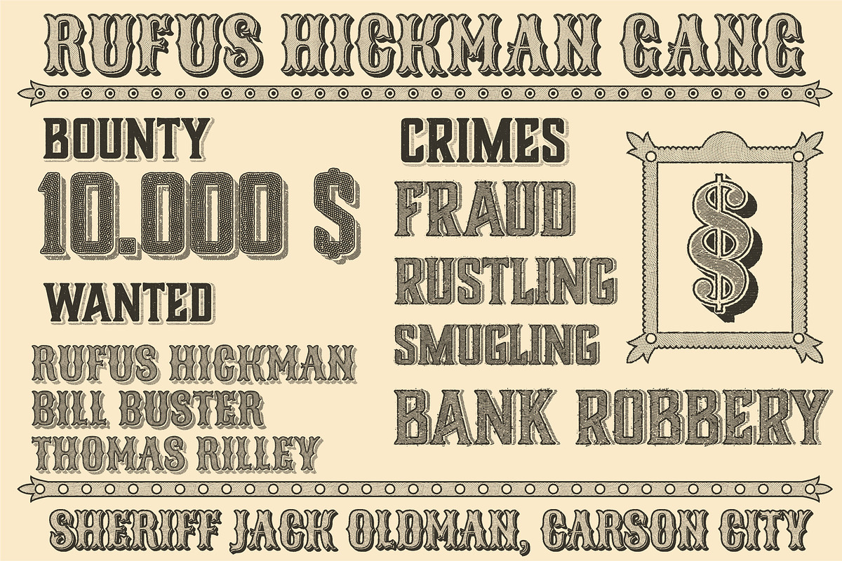 Western Typography Saloon preview 6