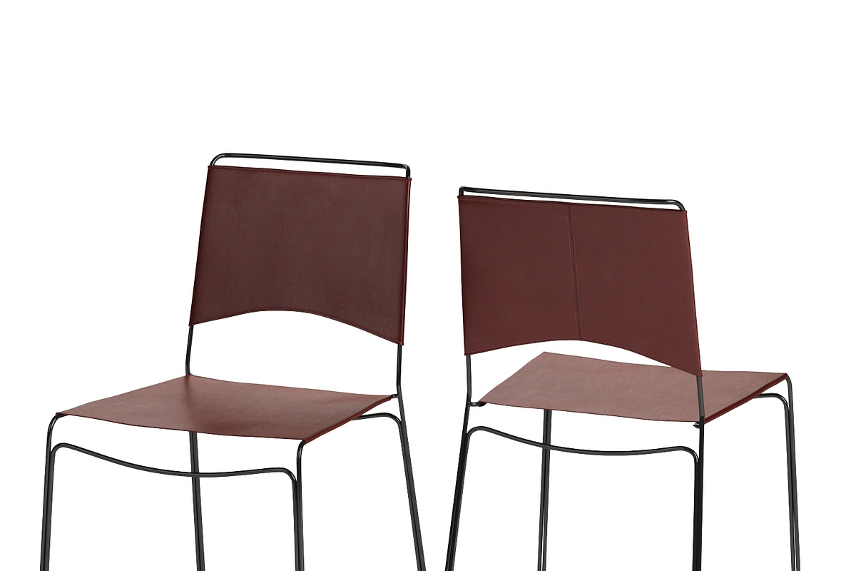 TRACE LEATHER CHAIR, a Furniture 3D Model by NOMODOL (Photo 2 of 5)