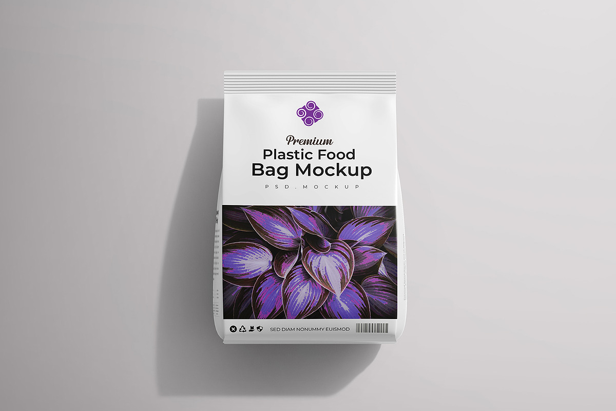 Plastic Food Packaging Bag Mockup, a Packaging Mockup by Ram Studio LLC (Photo 13 of 14)