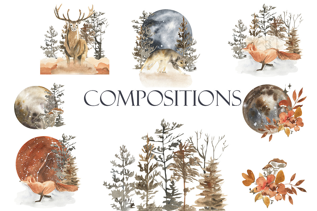 Magic of november, an Animal Illustration by Love Watercolor Store (Photo 12 of 12)