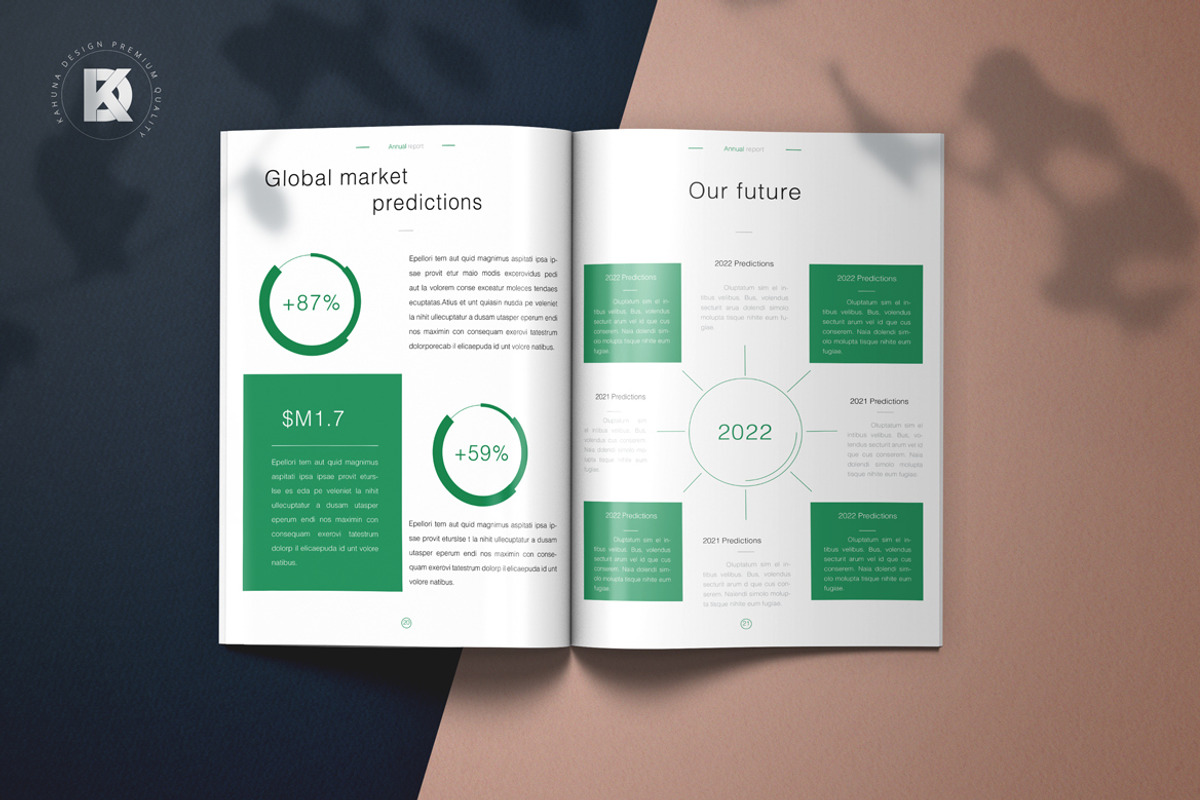 Annual Production Corporate Report, a Stationery Template by Kahuna Design (Photo 2 of 10)