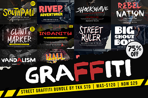 Graffiti Font Bundle - SALE