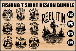 Fishing T-Shirt Bundle, an Object Graphic by Creativeshirt