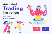 Animated Trading Mini Illustrations, a Person Illustration by Prosymbols (Thumbnail 1 of 11)