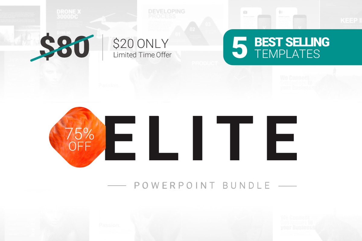 Elite Powerpoint Bundle, a Presentation Template by Vizualus (Photo 1 of 6)