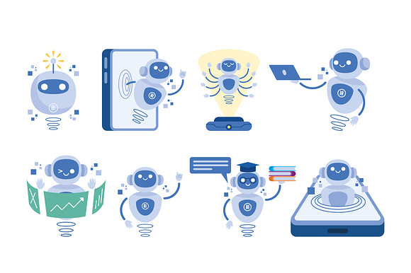 AI Assistant Robot Set preview 2