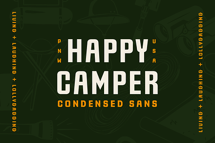 Happy Camper - Condensed Sans Serif