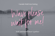 Outside Field - Font Pairing, a Handwritten Font by Godbless Studio (Thumbnail 4 of 15)