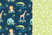 Savannah 5 patterns & clip art, a Pattern Graphic by Inna Moreva (Thumbnail 2 of 4)