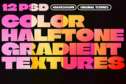 Color Halftone Gradient Textures, a Texture Graphic by dokudokunomi (Thumbnail 1 of 3)