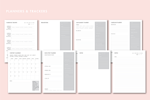 Content Creators Planners & Trackers