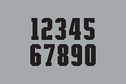 Unbreakable Numeral Set, a Sans Serif Font by Port Design Company (Thumbnail 4 of 7)