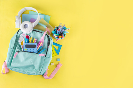 Back to school colorful background