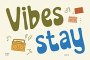 CS Quoka – Groovy Font, a Sans Serif Font by Craft Supply Co. (Thumbnail 5 of 8)