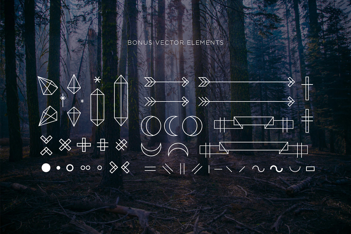 Wild Wood Font + Extras, a Font by GraphicsByKassy (Photo 7 of 11)