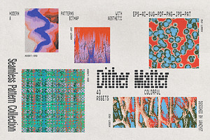 Dither Matter Seamless Patterns