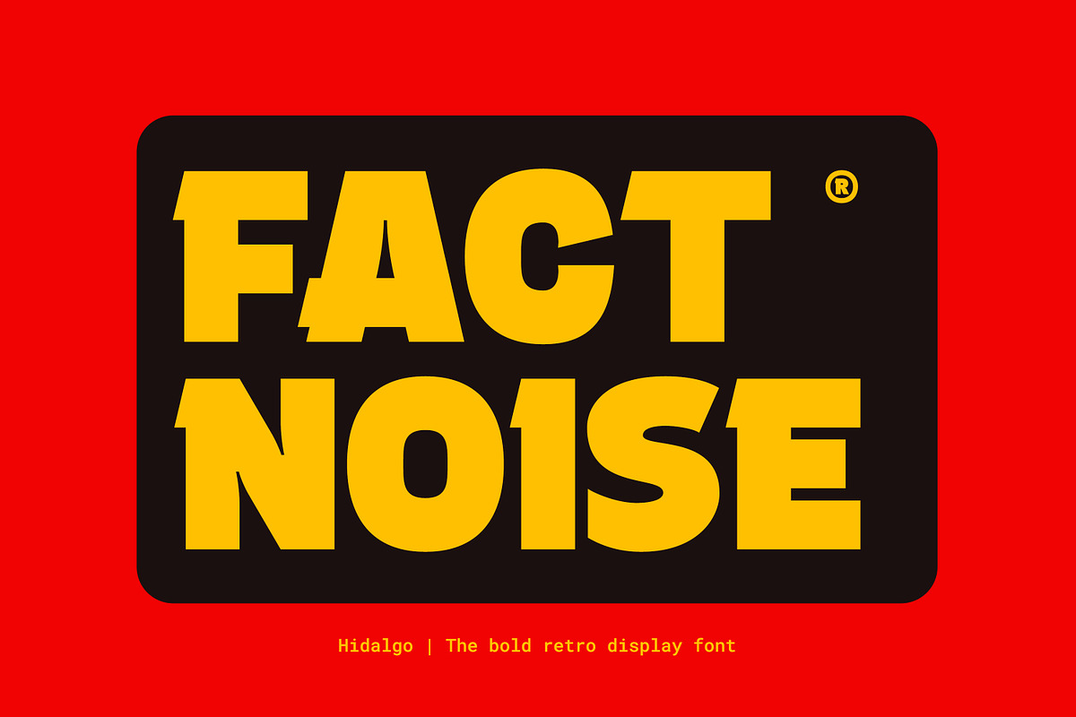 Hidalgo - The Retro Display Font, a Sans Serif Font by Graphicfresh (Photo 2 of 10)