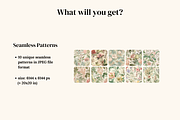 Vintage Botanical Set, a Pattern Graphic by Ninterints (Thumbnail 2 of 13)