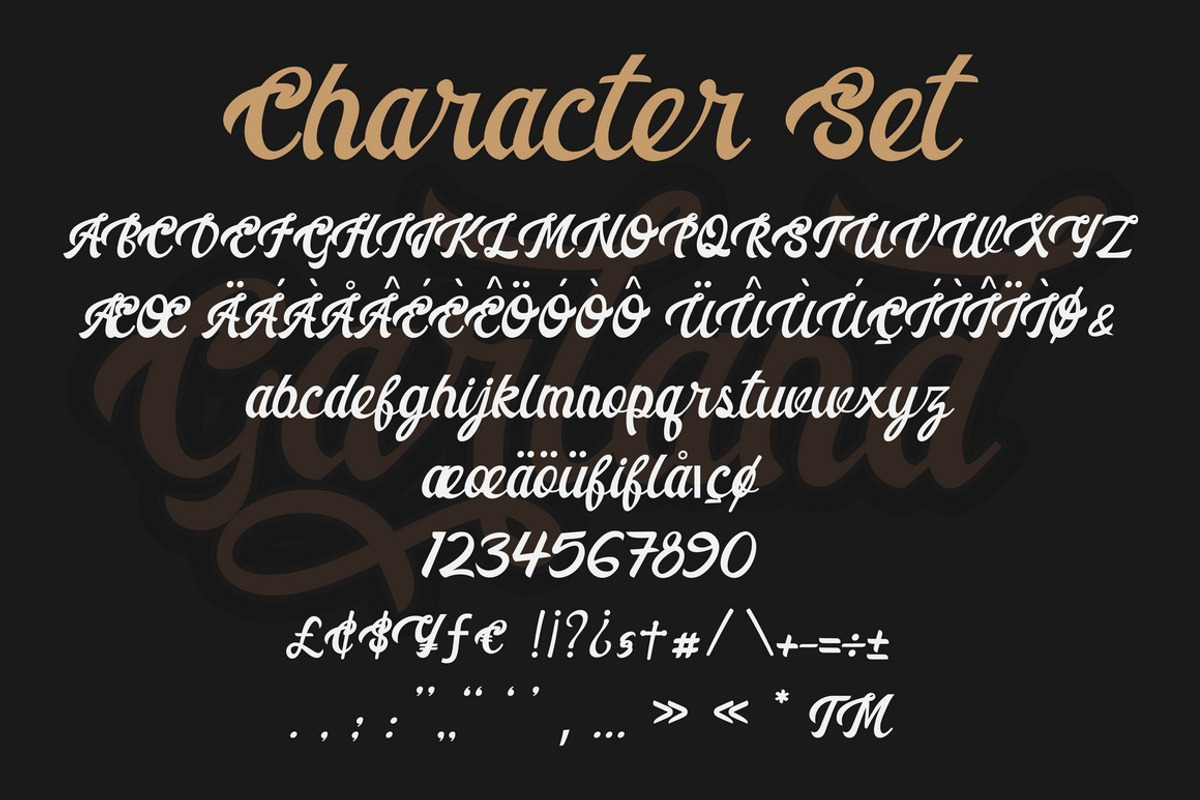 Garland, a Script Font by PutraCetol Studio (Photo 11 of 11)