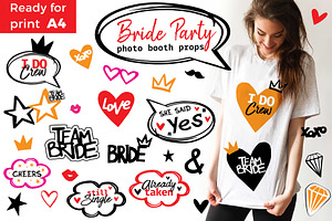 Wedding Photo Booth Props. A4