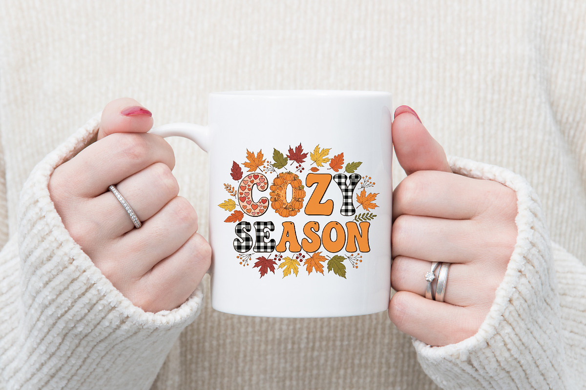 Cozy Season Png Cute Fall Png Autumn, a Graphic by Designking (Photo 2 of 4)
