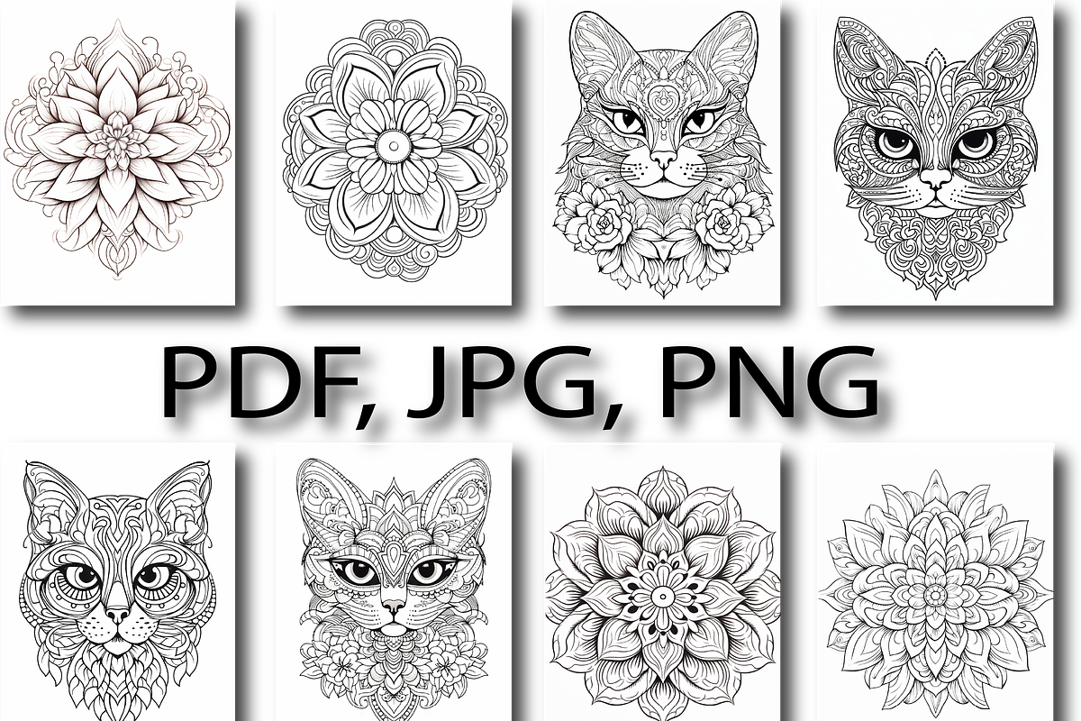 Mandala Coloring Book for Adults -V2, an Animal Illustration by Design Zone