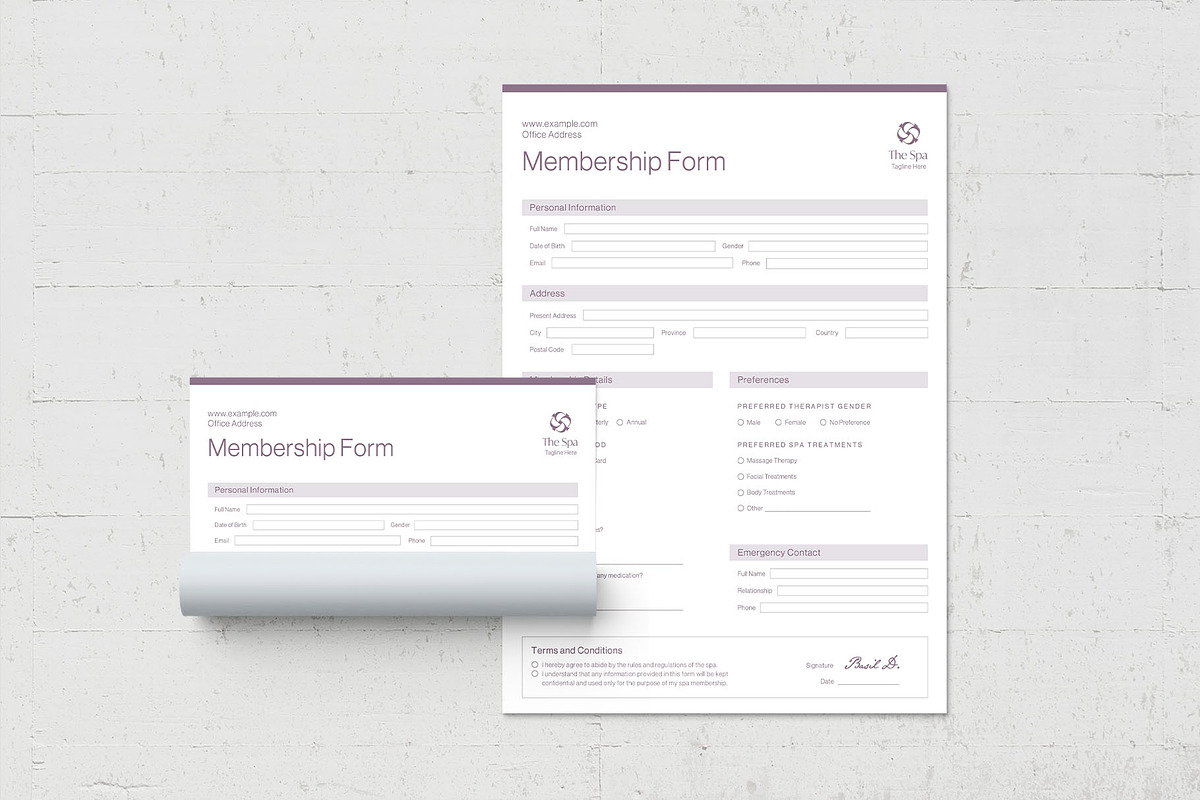 Member Registration Form Template, a Stationery Template by BrandPacks (Photo 4 of 6)