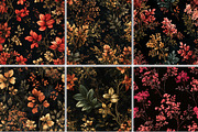 Dark Aesthetic Leaves Seamless, a Pattern Graphic by Black Bird Studio (Thumbnail 4 of 6)