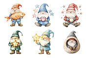 Christmas Gnomes Clipart, an Illustration by Design Market (Thumbnail 4 of 4)