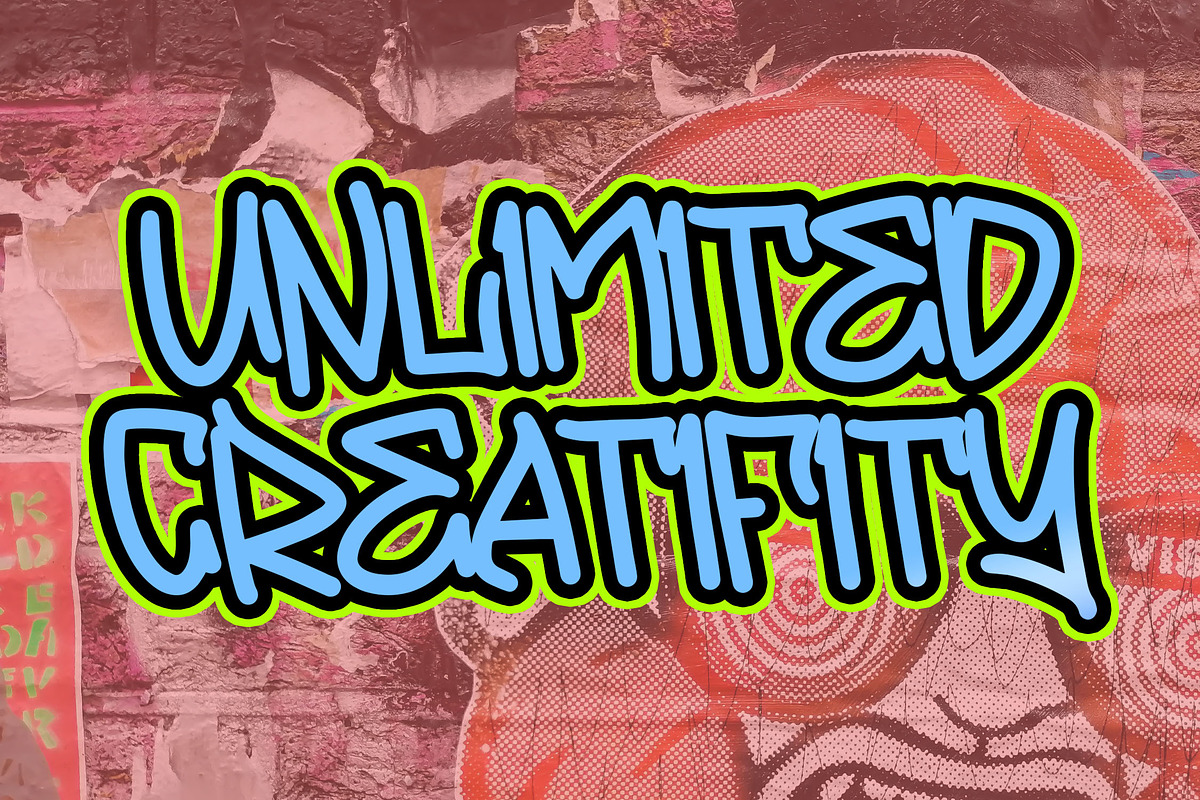 SEQARO Boldline Graffiti Font, a Handwritten Font by NTC Graphic (Photo 4 of 9)