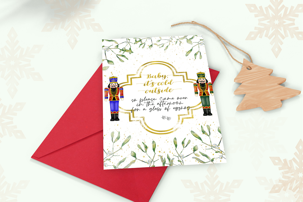 Christmas clip art + free bonus!, an Object Graphic by Ducatum (Photo 8 of 9)