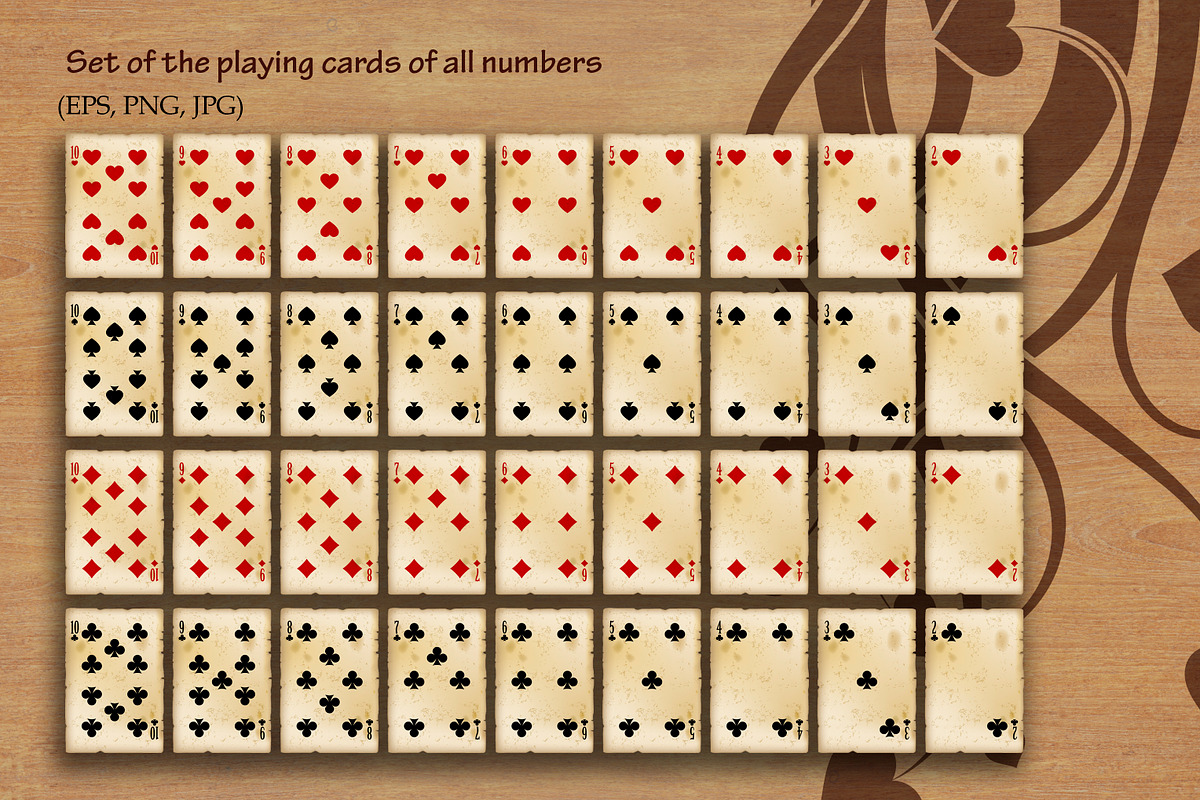 Vintage  Playing cards, an Illustration by Retro Graphic Box (Photo 5 of 6)