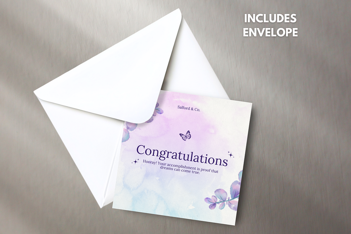 Square Card Mock up Canva Template, a Card Template by GraphiCarola (Photo 5 of 8)