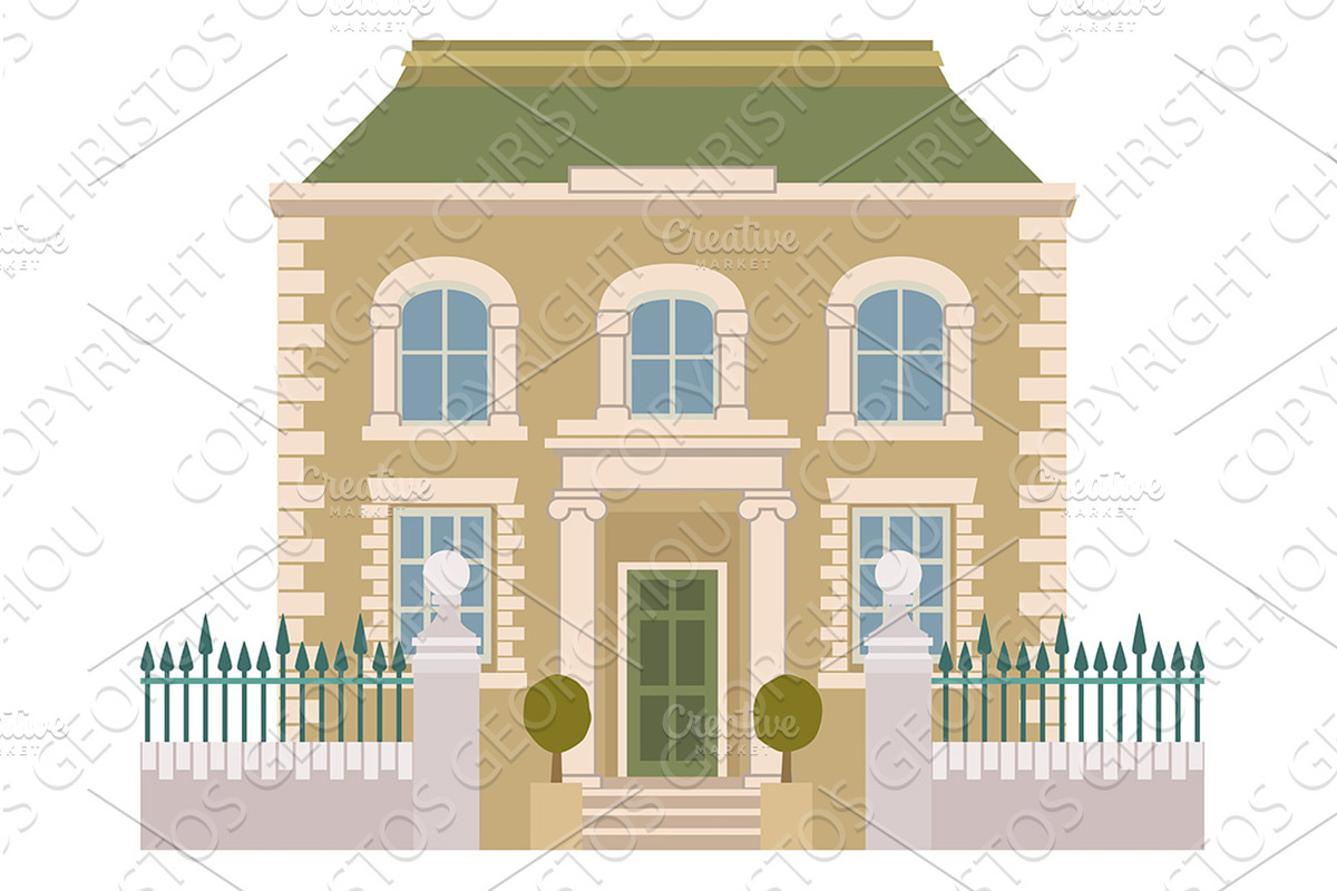 House Old Vintage City Building, an Object Illustration by Christos Georghiou
