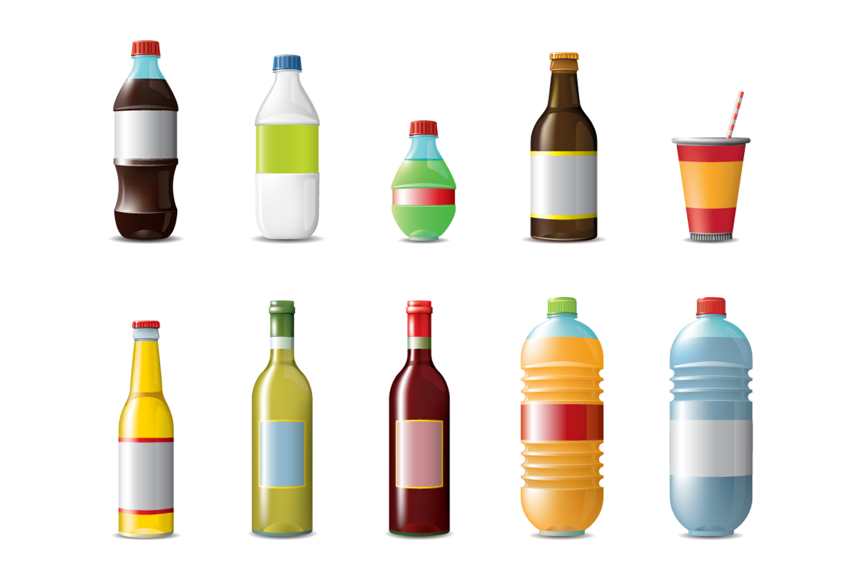 Bottles Vector Mockup, a Product Mockup by vekstok (Photo 2 of 2)