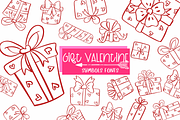 Gift Valentine | Symbols Fonts, a Symbol Font by Sirinart (Thumbnail 1 of 7)