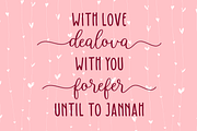 Denalova - Lovely Script, a Script Font by Almarkhatype (Thumbnail 6 of 7)