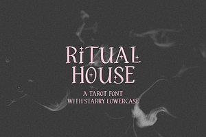 Ritual House Serif Font with Stars, a Handwritten Font by Beck McCormick