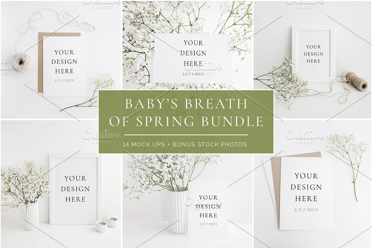 Baby's Breath Of Spring Bundle, a Print Template by Imperium Nordique (Photo 1 of 5)
