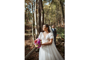 Portrait of bride and an groom in, a Person Photo by HalfPoint