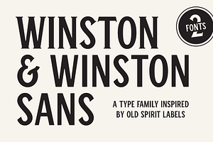 Winston & Winston Sans - 2 Fonts