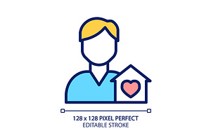 Hospice pixel perfect RGB color icon, an Outline Icon by IMG Visuals