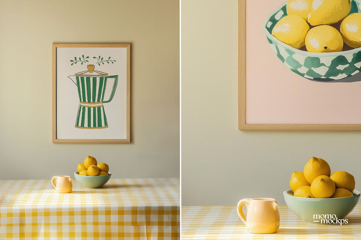 Frame Mockup PSD Interior Kitchen, a Mockup by momomockps (Photo 3 of 8)