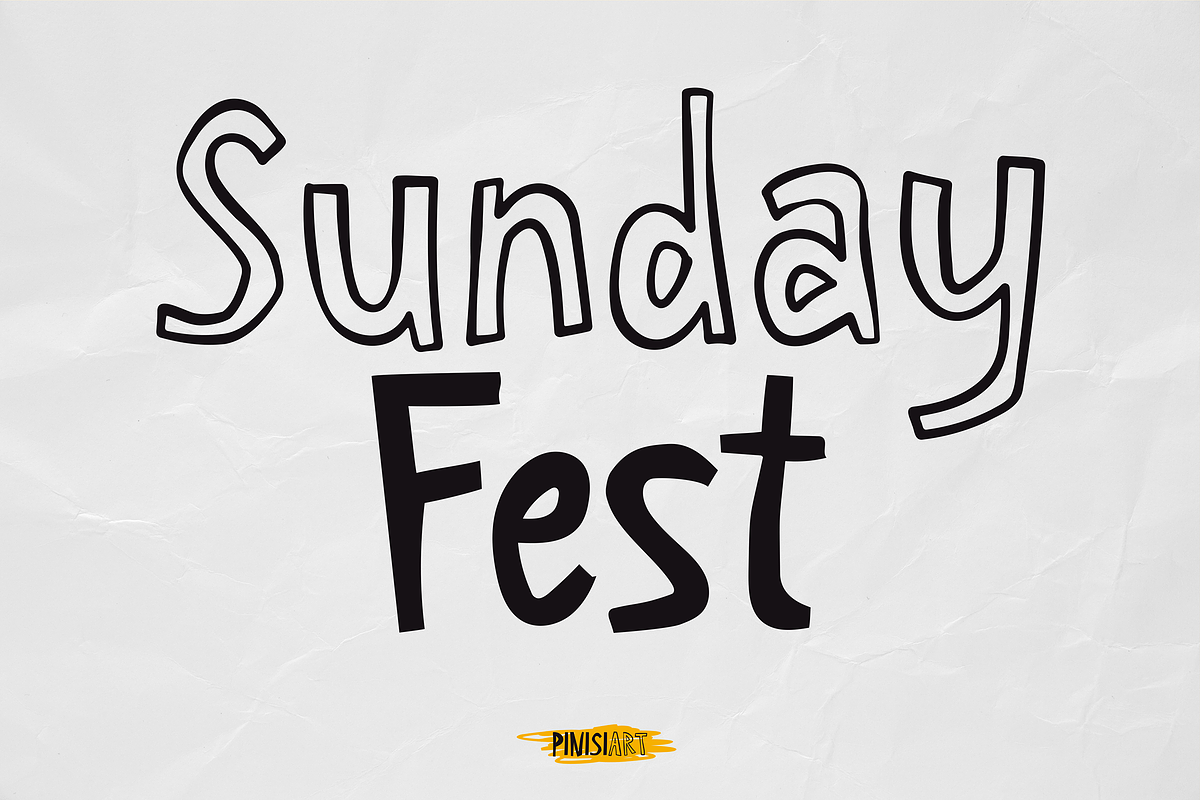 Sunday Fest, a Font by Pinisi ART (Photo 1 of 10)